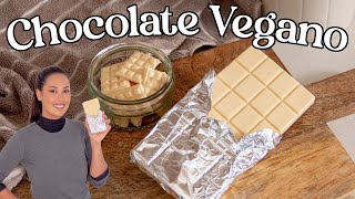 Como fazer Chocolate Branco Vegano Caseiro Para Iniciantes [upl. by Anerual]