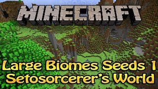 Minecraft Large Biome Seeds  Setosorcerers World  Extreme Hills Mountain Biomes 132 [upl. by Ilanos]