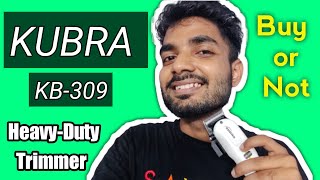 Kubra KB309 Professional Cordless Rechargeable LED Display Heavy Duty for Hair and Beard  Trimmer [upl. by Thayer]