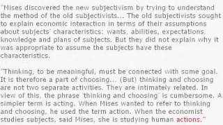 Critique of Austrian Economics Methodological Subjectivism [upl. by Ellennej795]