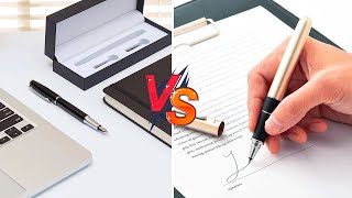 Fountain Pen vs Ballpoint [upl. by Lesslie]