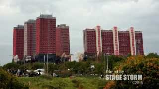 RED ROAD FLATS DEMOLITION Glasgow  111015 [upl. by Alam320]