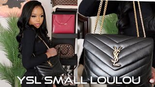 SAINT LAURENT SMALL LOULOU REVIEW amp WHATS IN MY BAG  THINGS YOU SHOULD KNOW BEFORE PURCHASING [upl. by Attey]