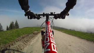 MTB Downhill quotStoisser Almquot Teisenberg Teil 1 Kamera an Sattelstütze GoPro HD Hero [upl. by Kcinnay]