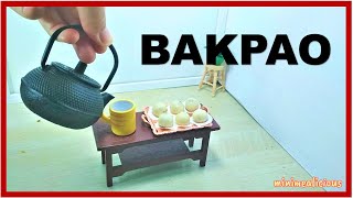 MINI STEAMED BUN ala minimealicious  MINI PAO  BAKPAO  MINI COOKING  MINIATURE ASMR COOKING [upl. by Serene]