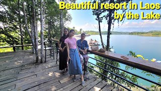 Visiting a beautiful lake resort Angnamtong in Muang Feuang Laos [upl. by Dibrin]