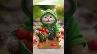 Chuckleberry shake kitten kittenstory catlover catshorts catvideos catstories kittenlovers [upl. by Notsirt]