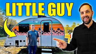 Teardrop Trailer With Bathroom amp Kitchen  WALK THROUGH a 2024 Little Guy Mini Max FX Small Camper [upl. by Kostman]