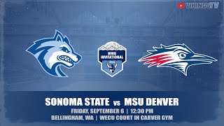 VB  Sonoma State vs MSU Denver 9624 1230 PM [upl. by Wilhelmine248]