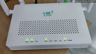 NET LINK FIBER MODEM COMPLETE SETUP amp INSTALLATION [upl. by Anirbus626]