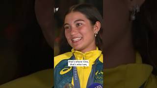 Arisa Trew becomes Australias youngest Olympic gold medallist [upl. by Whang]