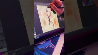 Trying out the Huion Kamvas Pro 16 25K art drawingtablet [upl. by Eiramana]