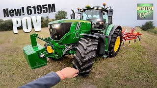 Let’s Drive NEW 6195M  POV Tillage Work [upl. by Vivyan240]