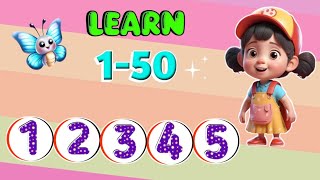 Counting 1 to 50123 for Kids123 SongCountingNumbers Song123 CountingNumbersKids MathFun🌟 [upl. by Elwee]