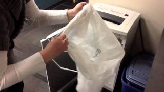 Replacing Bag in Shredder [upl. by Letitia535]