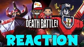 MEGAZORD vs VOLTRON  DEATH BATTLE Reaction [upl. by Aserat]