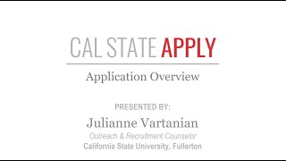 Cal State Apply Workshop [upl. by Maril]