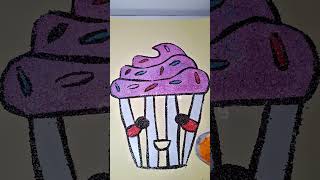 Sand painting cup cakesandpainting [upl. by Acilejna380]