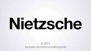 How to Pronounce Nietzsche [upl. by Prent472]