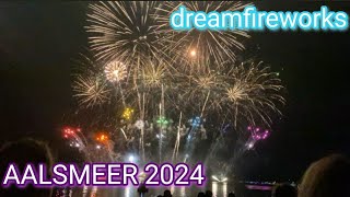 VUURWERK SHOW AALSMEER 2024  dreamfireworks  vuur amp licht op het water [upl. by Enileuqkcaj]