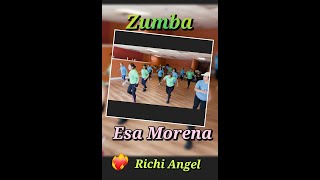 Richi AngelEsa morena zumba cardio 🔥con MAYRA HERRERA 💃💦💦 [upl. by Yam809]