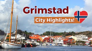 Grimstad City Highlights Beautiful Coastal Town in Southern Norway [upl. by Arakaj]