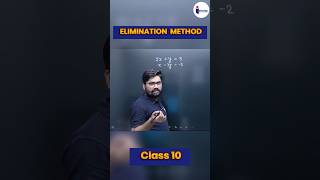 Elimination Method Class 10th  Easy Trick to Solve Linear Equation class10thmaths maths invictaa [upl. by Ttik]