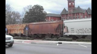 Norfolk Southern mixed freight In Jonesboro Ga [upl. by Lukin]