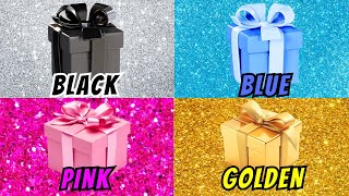 Choose Your Gift from 4 Glitter Edition🎁🌈 4 gift challenge 4giftbox pickonekickone wouldyourather [upl. by Meikah]