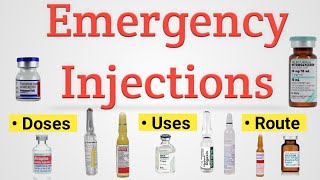 Emergency Injection  Emergency Medicine  Emergency Injection कौन से होते हैं [upl. by Atiuqihc]