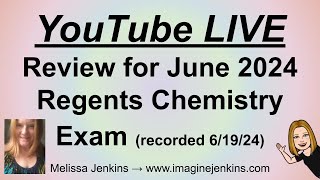 Quick Regents Chemistry Live REVIEW 2024 [upl. by Mellman]