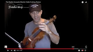 The Realist Acoustic Electric Violin 5string Review [upl. by Israeli]