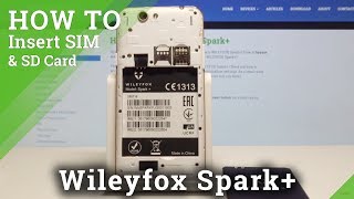 How to Insert Micro SIM Card to Wileyfox Spark  Install Micro SD Card [upl. by Andras]