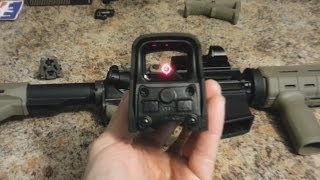 EOTech Holographic Sight Unboxing and Overview Holo Sight vs Red Dot Sight [upl. by Nedmac]