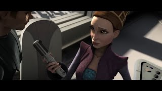 Star Wars The Clone Wars  Anakin gives his Lightsaber to Padmé Full HD 1080p [upl. by Wolford]