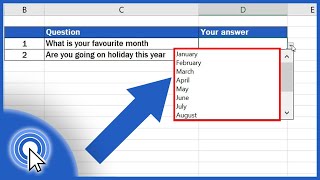 How to Create a DropDown List in Excel [upl. by Nogem]