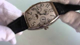 FRANCK MULLER MONTRE CINTREE CURVEX ＭINUTE REPEATER QUANTIEME PERPETUEL [upl. by Thekla]