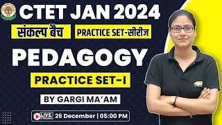 CTET 2024 Jan  Pedagogy Practice Set CTET CDP PYQs 1 CDP By Gargi Maam For CTET Level 1 amp 2 [upl. by Jojo]