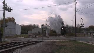 Steam Locomotive NKP 765 with Algonquin Park observation car [upl. by Noved]