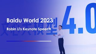 Baidu World 2023  Robin Li Talks About AInative Apps [upl. by Theran618]