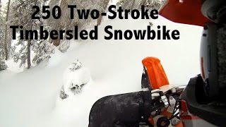 TS 52  KTM 250 XC  Timbersled ST Snowbike [upl. by Wunder]