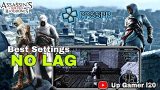 Assassins creed bloodlines Ppsspp emulator best setting Lag fix all Psp Game android phone [upl. by Nnazil]