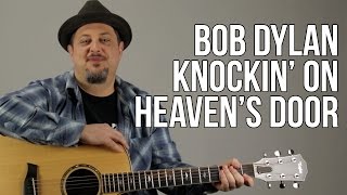 Knocking on Heavens Door  Super Easy Acoustic Songs for Guitar  Guitar Lesson [upl. by Ecnaled]