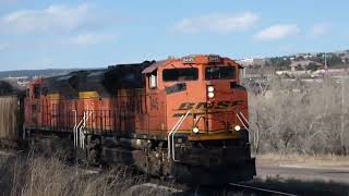 BNSF SD70ACe Duo leads a SB Coal Drag with a weird number board on DPU 1 look closely CAMERA [upl. by Eat]