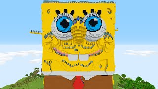 Prendi 100 BOB ESPONJAS dentro do BOB ESPONJA no MINECRAFT [upl. by Ennovyhs]