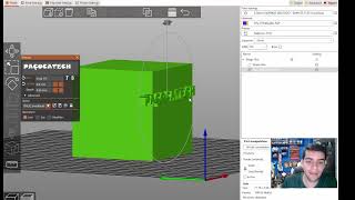 PrusaSlicer  Usando a ferramenta texto [upl. by Anemolihp]