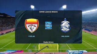 Foolad Khuzestan vs Malavan Bandar Anzali FC 01032023 Persian Gulf Pro League PES 2021 [upl. by Eedna]