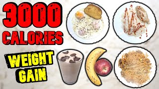 EASY 3000 Calorie Meal Plan For Skinny Guys [upl. by Firman]