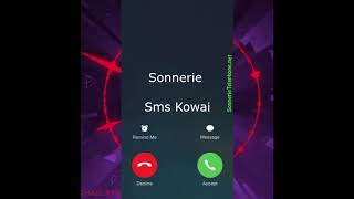 Sonnerie Sms Kowai mp3 pour portable  SonnerieTelephone [upl. by Aihcila]