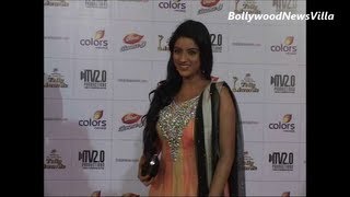 Deepika Singh BEAUTIFUL in Anarkali dress at TELLY AWARDS 2013 [upl. by Ellehcrad]